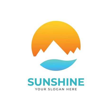 Sunshine logo design vector template 24206197 Vector Art at Vecteezy