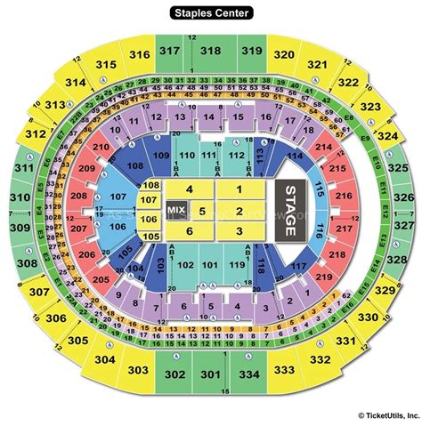 Staples Center Detailed Seating Chart Concerts | Cabinets Matttroy