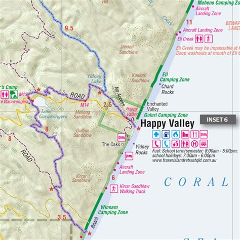 Fraser Island Map - Hema - The Tasmanian Map Centre