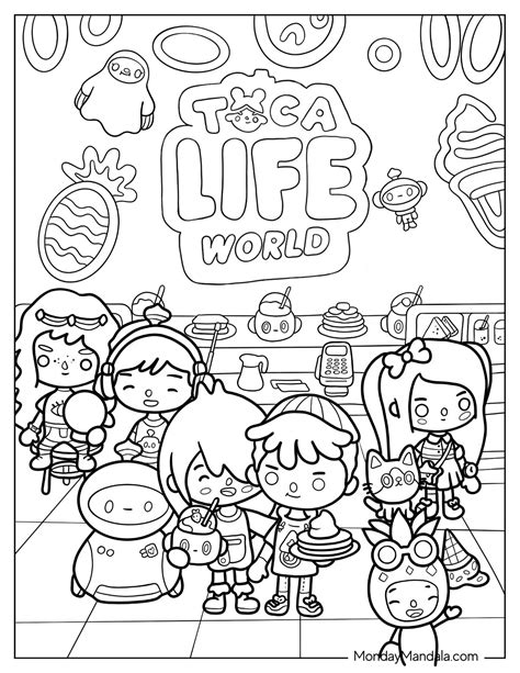 24 Toca Boca Coloring Pages (Free PDF Printables)