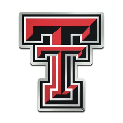 Texas Tech Red Raiders Metallic Freeform Logo Auto Emblem - Walmart.com - Walmart.com