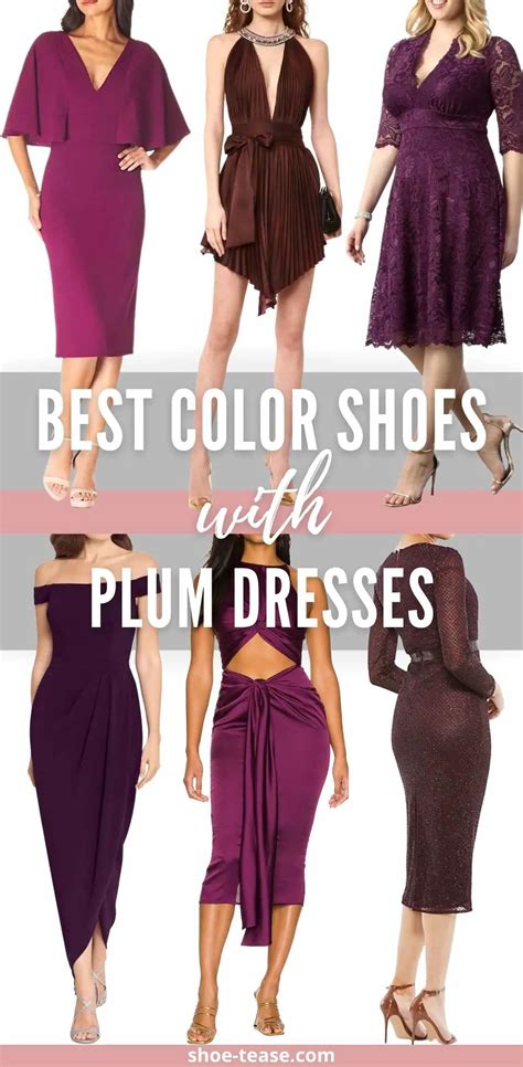 What Color Shoes to Wear with Plum Dress Outfits - 9 Shoes for Plum Dresses