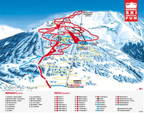 Bormio Piste Map | Plan of ski slopes and lifts | OnTheSnow