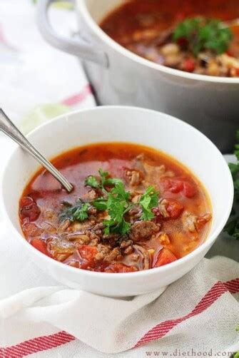 Chorizo, Rice and Bean Soup Recipe | Diethood