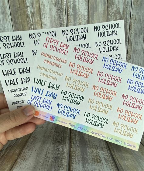 School Planner Stickers School Stickers First Day of School - Etsy