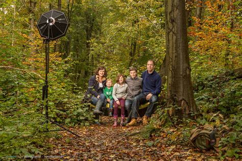 A family photoshoot in the woods - 'behind the scenes' - Rupert Barker Photogapher