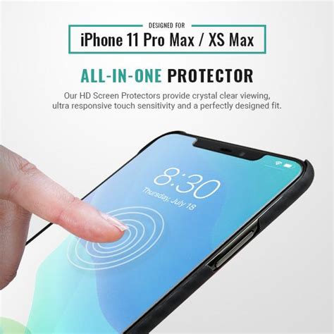 HD Screen Protector for iPhone 11 Pro Max & XS Max | Pur Carbon