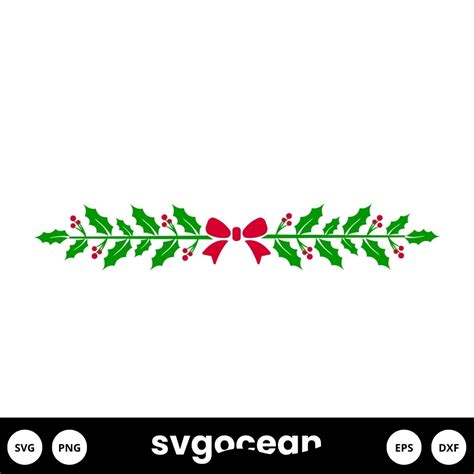 Christmas Border Svg vector for instant download - Svg Ocean — svgocean