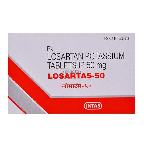 Losartas 50 MG Tablet - Uses, Dosage, Side Effects, Price, Composition | Practo