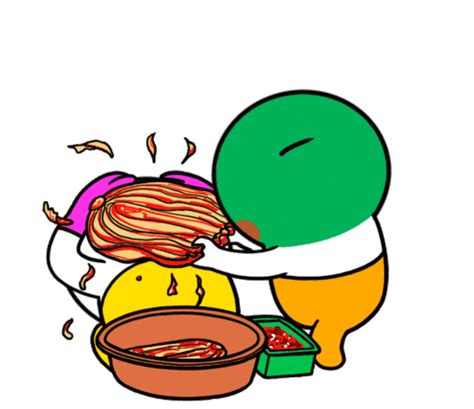 Kimchi Slap Sticker - Kimchi Slap - Discover & Share GIFs