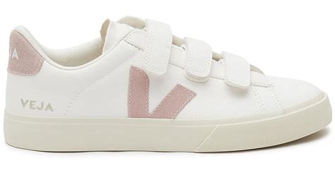 Veja 'recife' Velcro Strap Chromefree Leather Low-top Sneakers in White ...