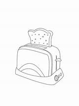 Toaster coloring pages sketch template