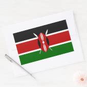 Kenya Flag Sticker | Zazzle