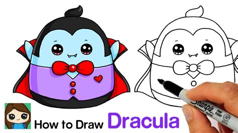 How to Draw Dracula 🧛🏻‍♂️Squishmallow Halloween Squad - YouTube