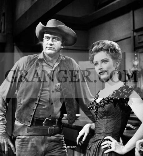 Image of GUNSMOKE, 1960. - James Arness As Marshall Matt Dillon And Amanda Blake As Kitty ...