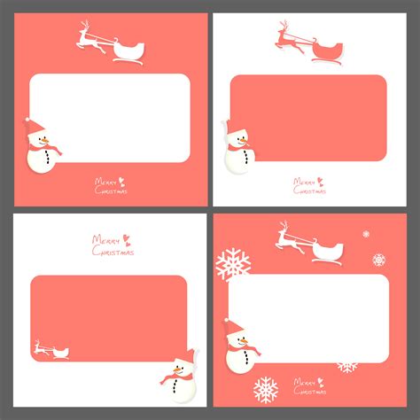 Set of Christmas greeting cards 678232 Vector Art at Vecteezy