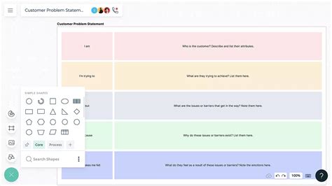 Customer Problem Statement | Customer Problem Statement Template | Creately