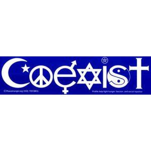 Coexist - Bumper Sticker at Sticker Shoppe