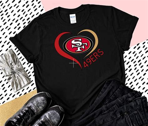 Nfl San Francisco 49ers T-Shirt, Unisex Tee Top Gildan White Black Handmade New #Handmade # ...