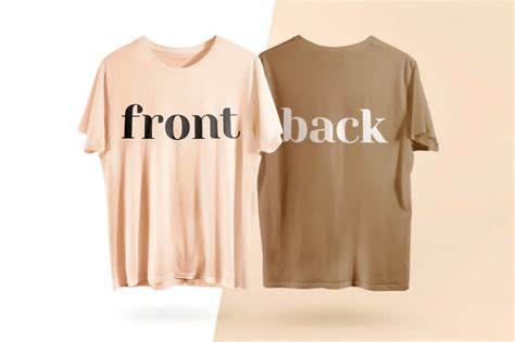 Free Front and Back T Shirt Mockup (PSD) - Psfreebies
