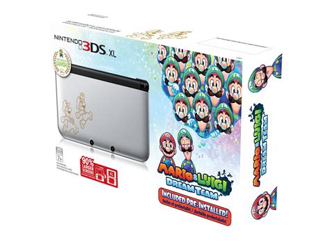 Nintendo 3DS XL, Silver - Mario & Luigi Dream team Limited Edition - Walmart.com - Walmart.com