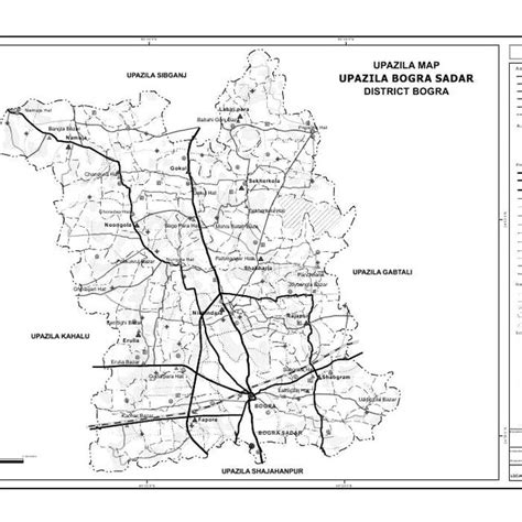 Bogra Sadar Upazila Map (LGED Bangladesh) | Download Scientific Diagram