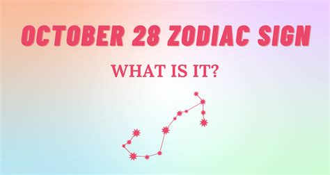 October 28 Zodiac Sign Explained | So Syncd - Personality Dating