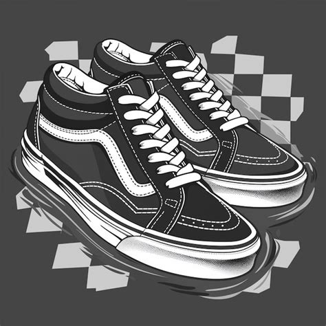 Premium Photo | Vans shoes vector logo isolated on background