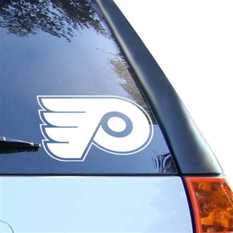 Philadelphia Flyers 8" x 8" White Decal Logo