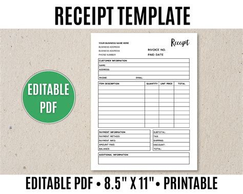 Printable Cash Receipt Format - Printable Form, Templates and Letter