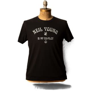 Soft Organic Vintage Co-Pilot Men's Black T-Shirt | Neil Young US Official Store