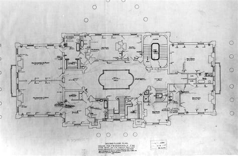 Principal floors of the Vanderbilt Mansion | Vintage house plans, Vanderbilt mansions, Floor plans