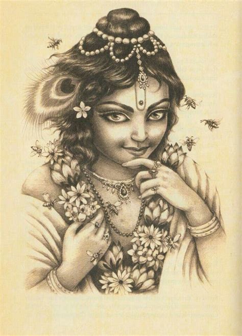 Lord Krishna Pencil Drawings - pencildrawing2019