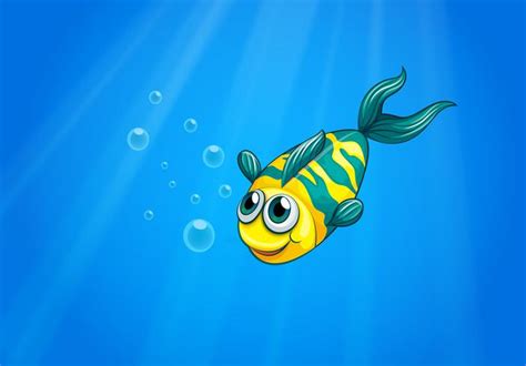 A fish swimming in the sea 522243 Vector Art at Vecteezy