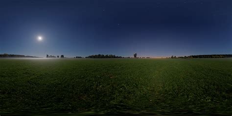 Meadow at night - Nature HDRi Map - HDRMAPS™