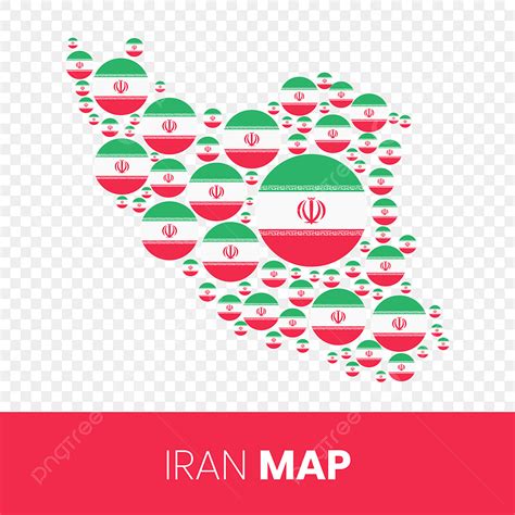 Iran Map Vector Hd Images, Iran Map Filled With Flag Shaped Circles Iran Map With Flag, Iran ...