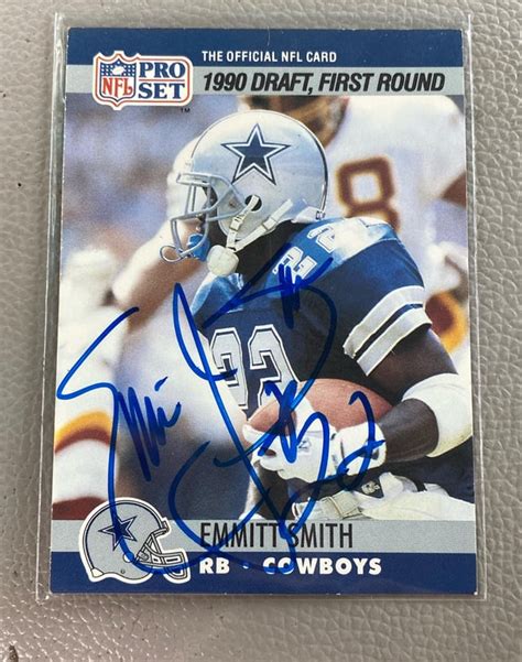 Emmitt Smith Rookie Card Signed : r/footballcards