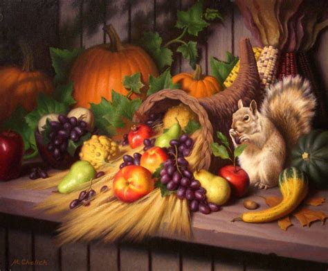 Michael Chelich - Autumn Harvest, Painting For Sale at 1stdibs