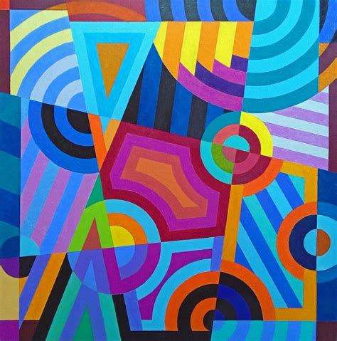 Go geometric | Artfinder | Abstract art painting, Geometry art ...