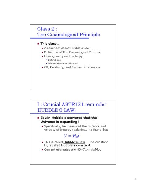 The Cosmological Principal | Physical Cosmology | Universe