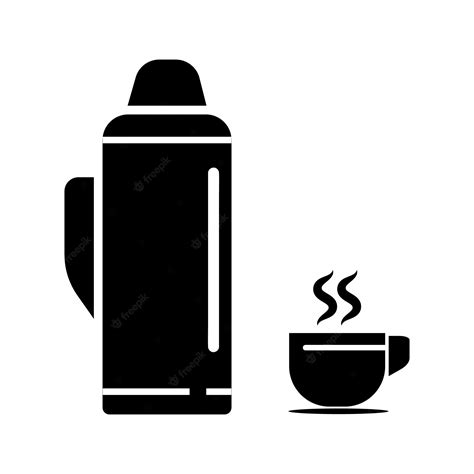 Premium Vector | Thermos icon logo vector design template