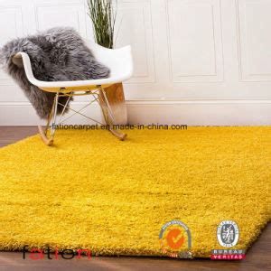 China Shag Rug Living Room & Bedroom Solid Yellow 5*8 Area Rug Shaggy Carpet - China Modern Rug ...