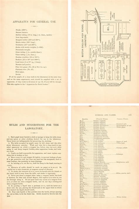 Vintage General Chemistry Laboratory Manual Pages • Rose Clearfield