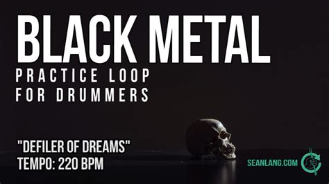 Black Metal - Drumless Track For Drummers – SeanLang.com