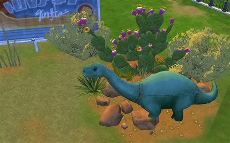 I love landscaping with the dinosaur : r/Sims4