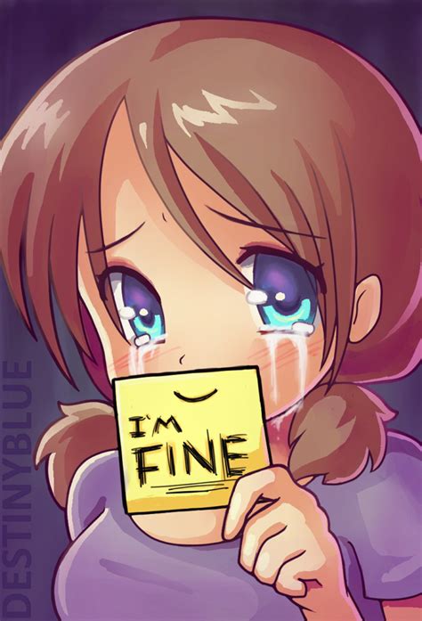 I'm fine by DestinyBlue on DeviantArt