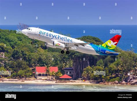 Mahe, Seychelles - November 25, 2017: Air Seychelles Airbus A320 ...