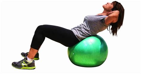 How to do abdominal crunches on an exercise ball