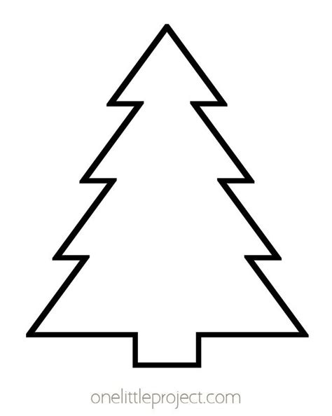 a black and white outline of a christmas tree