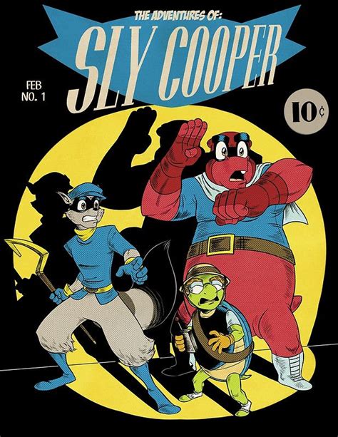 The Adventures of Sly Cooper Poster by artbygrim in 2021 | Sly, Comics, Retro video games